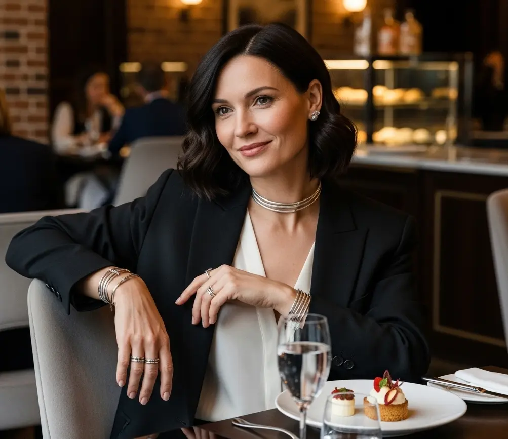 Coleção de joias Saye em exposição